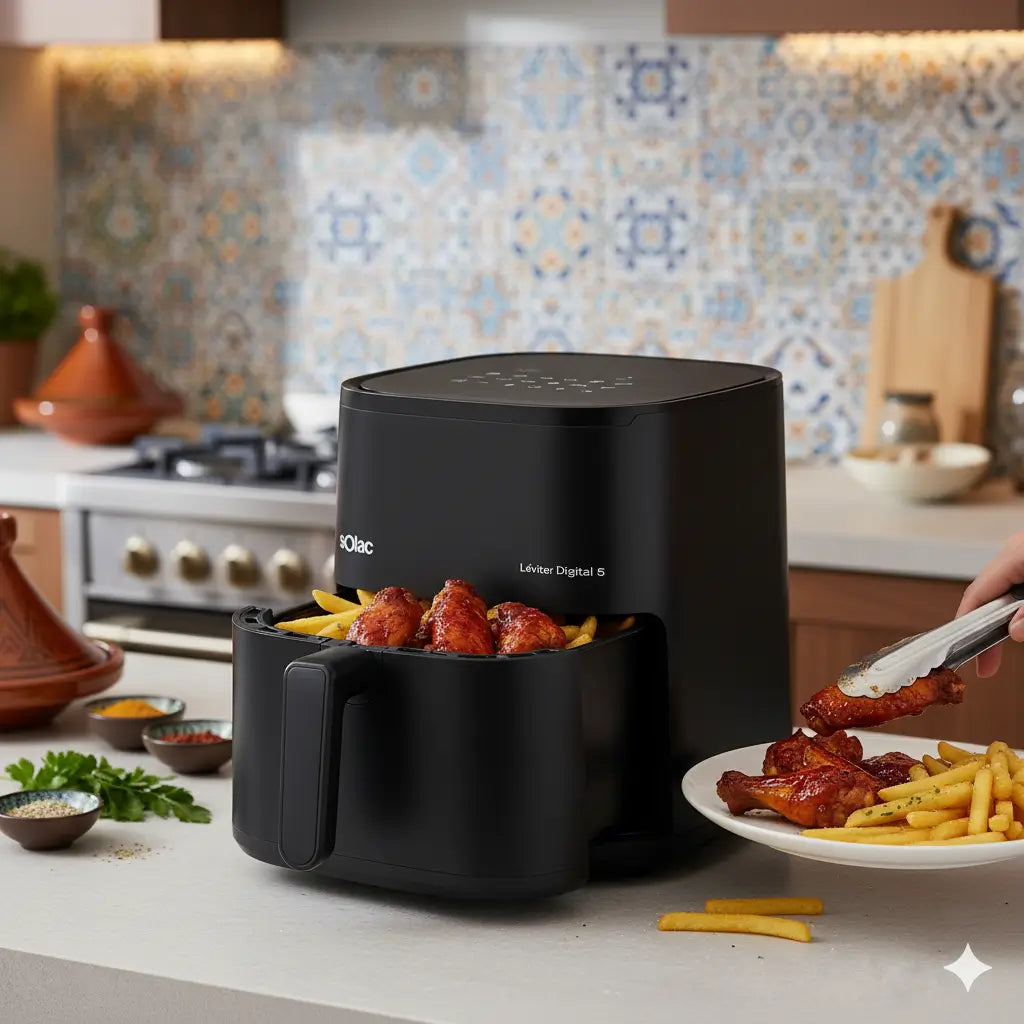 Solac Friteuse à air sans huile Léviter Digital 5 Litres