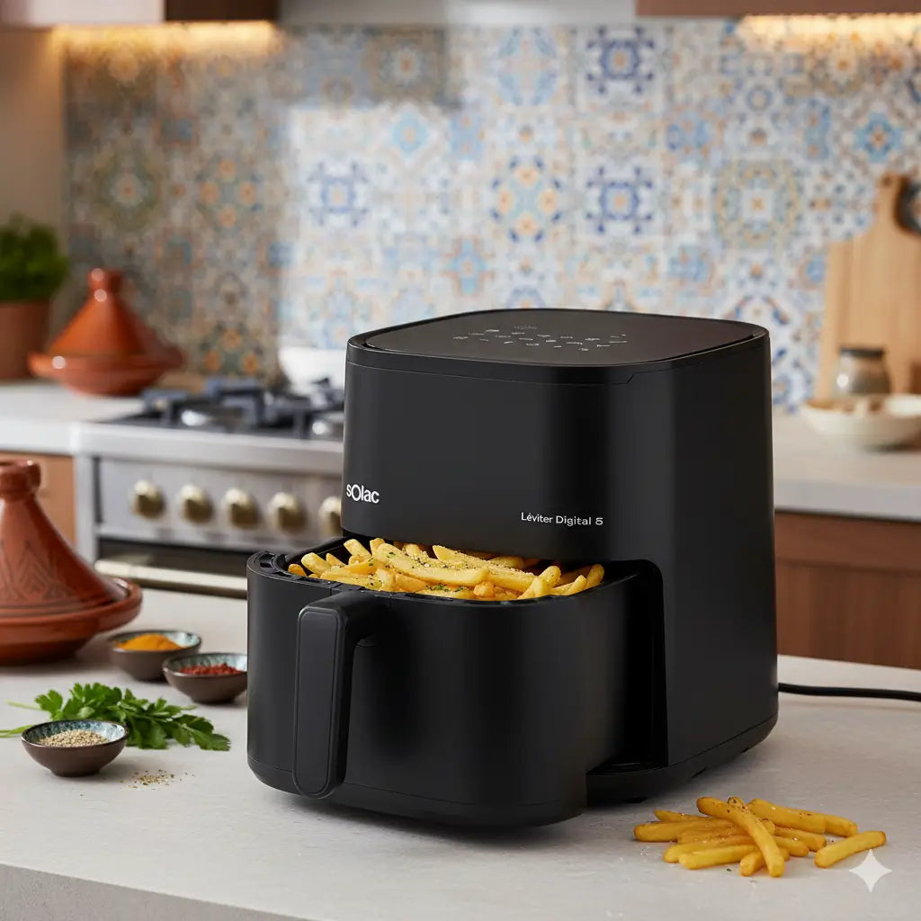 Solac Friteuse à air sans huile Léviter Digital 5 Litres